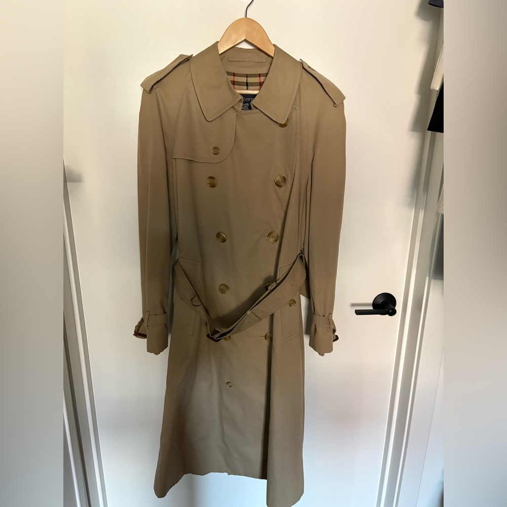 Burberry Classic Tan Double-Breasted Trench Coat